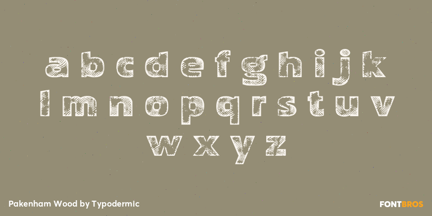 Pakenham Wood Font Poster #1
