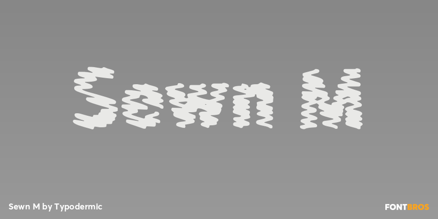 Sewn M Poster