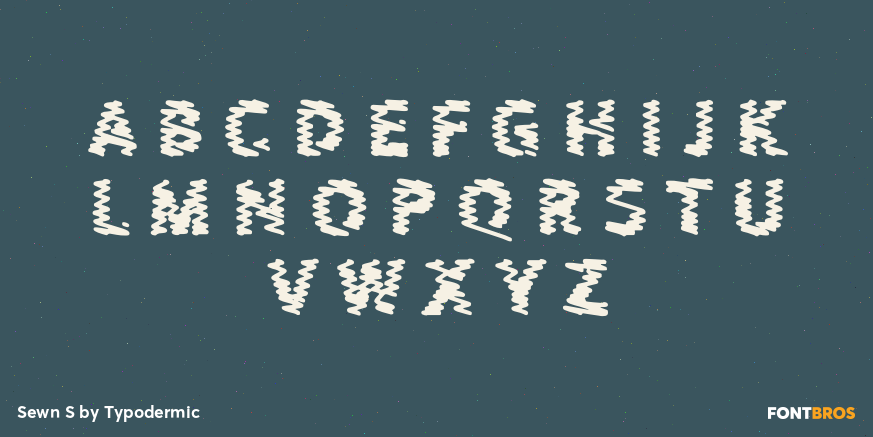 Sewn S Font Poster #2