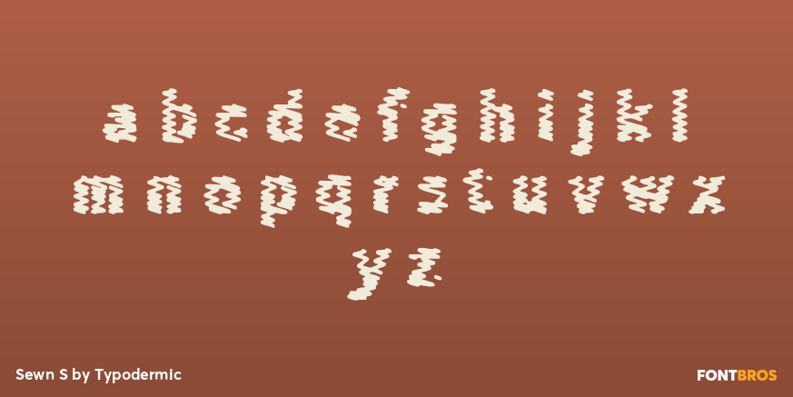 Sewn S Font Poster #3