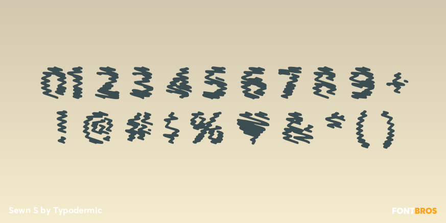 Sewn S Font Poster #4