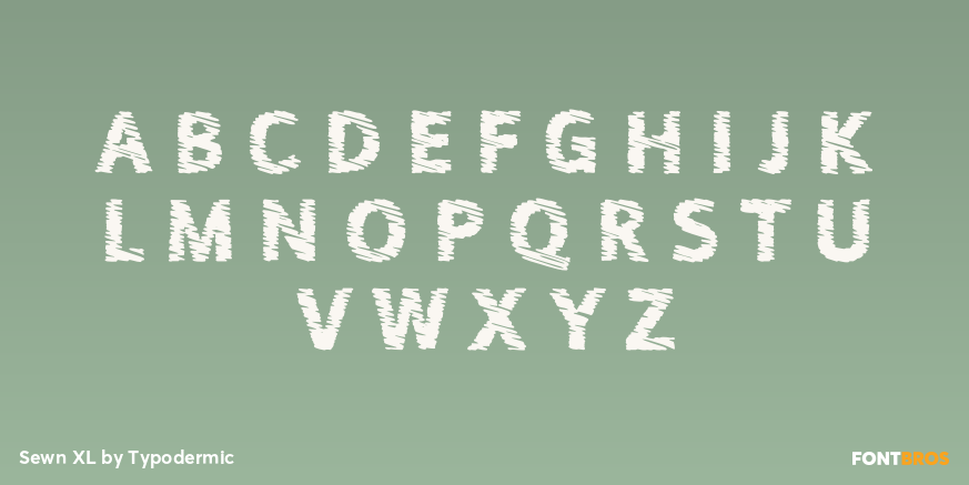 Sewn XL Font Poster #2