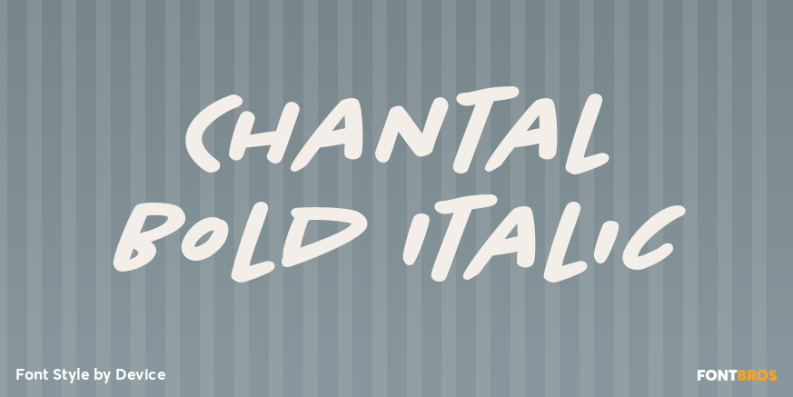 Chantal Bold Italic Poster