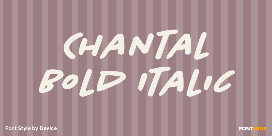Chantal Bold Italic Poster