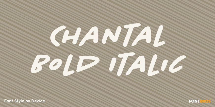 Chantal Bold Italic Poster