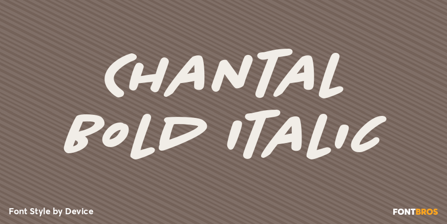 Chantal Bold Italic Poster