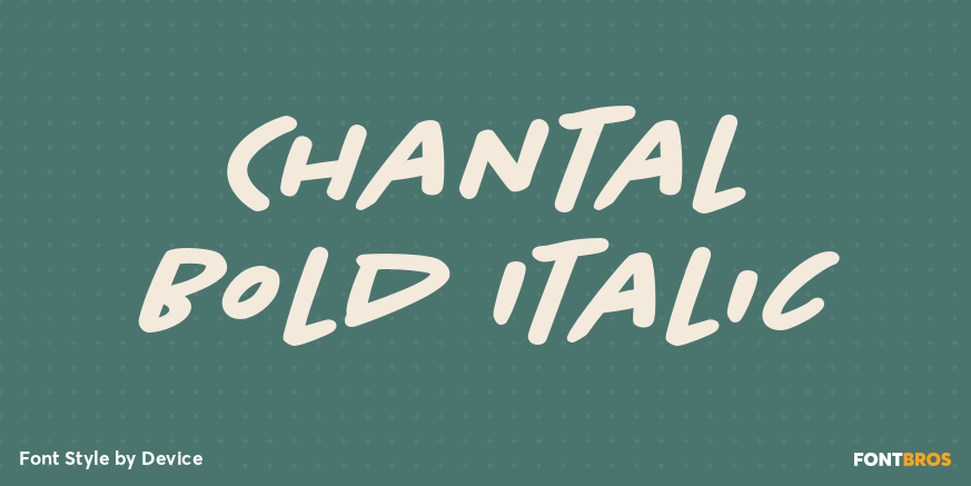 Chantal Bold Italic Poster