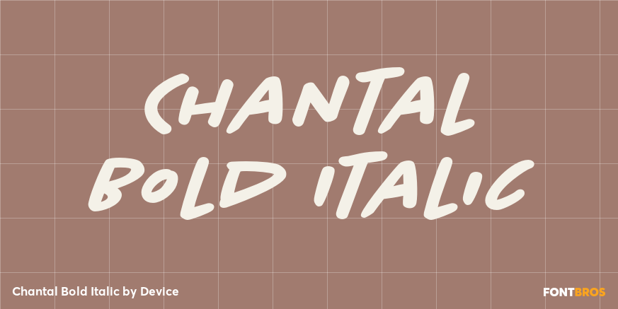Chantal Bold Italic Poster
