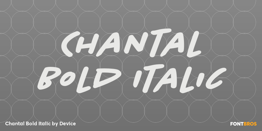 Chantal Bold Italic Poster