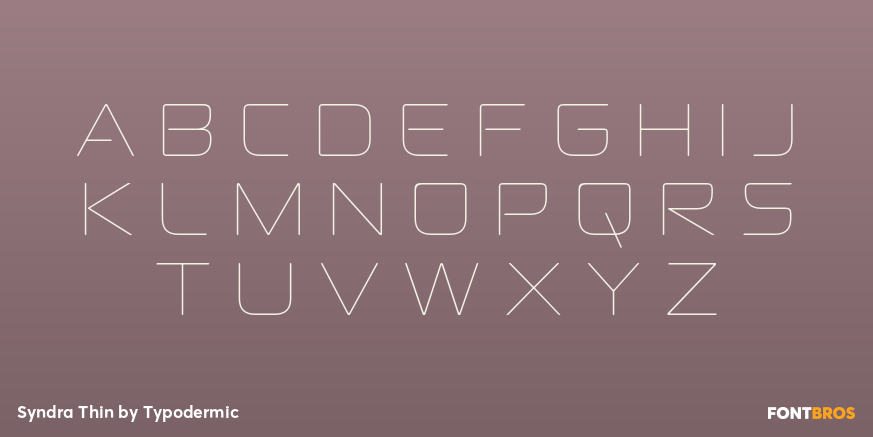 Syndra Thin Font Poster #2