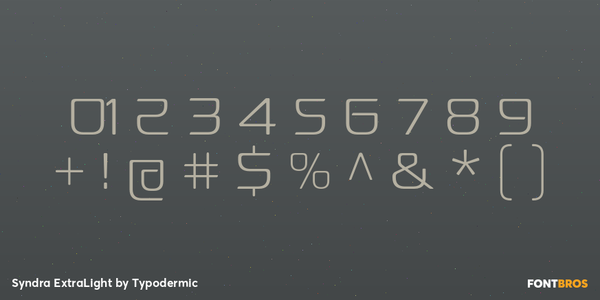 Syndra ExtraLight Font Poster #4