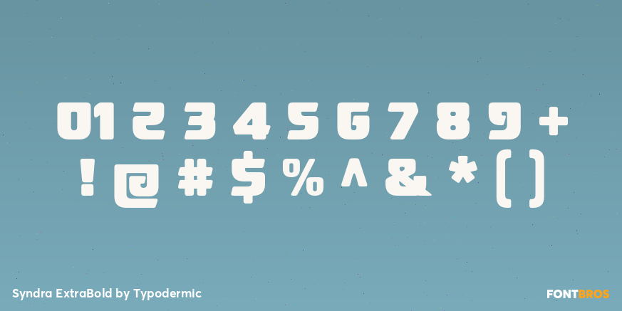 Syndra ExtraBold Font Poster #4