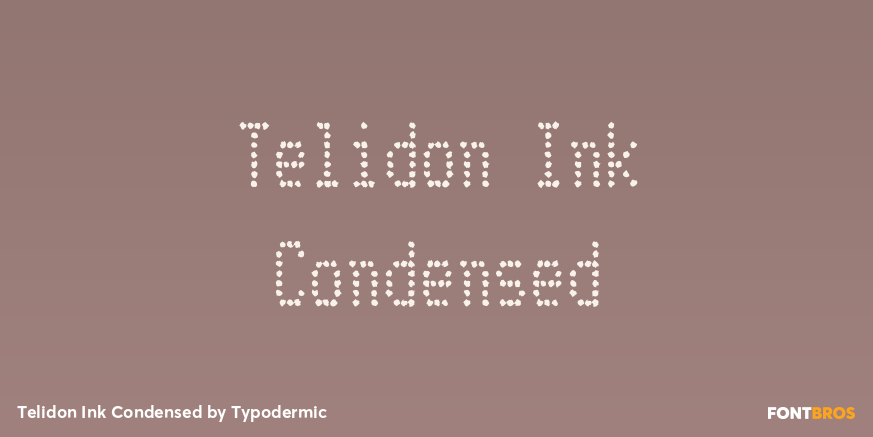 Telidon Ink Condensed Poster