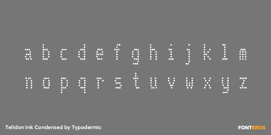 Telidon Ink Condensed Font Poster #3