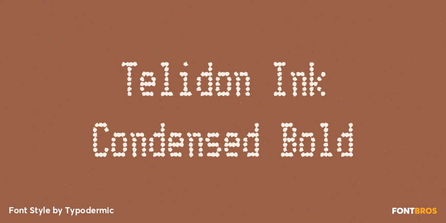 Telidon Ink Condensed Bold Poster