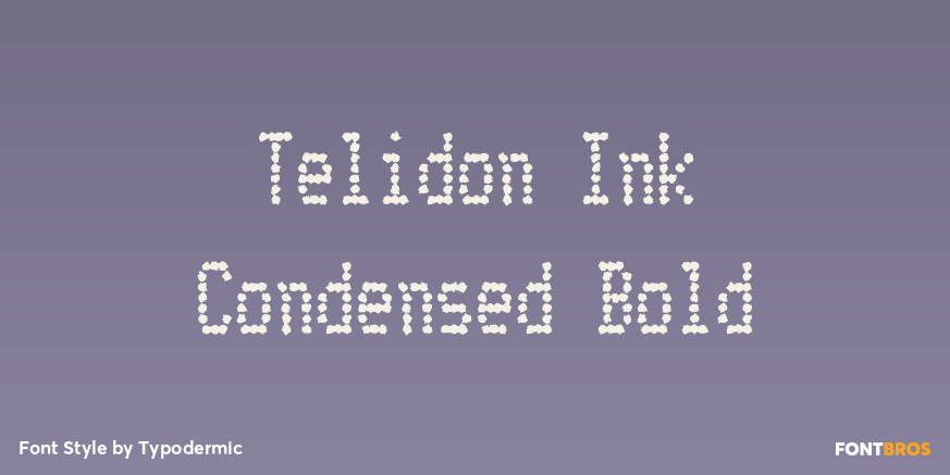 Telidon Ink Condensed Bold Poster