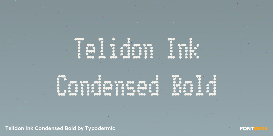 Telidon Ink Condensed Bold Poster
