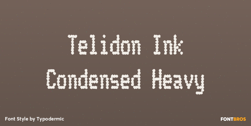 Telidon Ink Condensed Heavy Poster