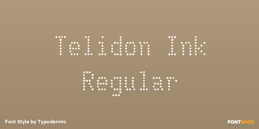 Telidon Ink Regular Poster