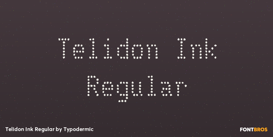 Telidon Ink Regular Poster