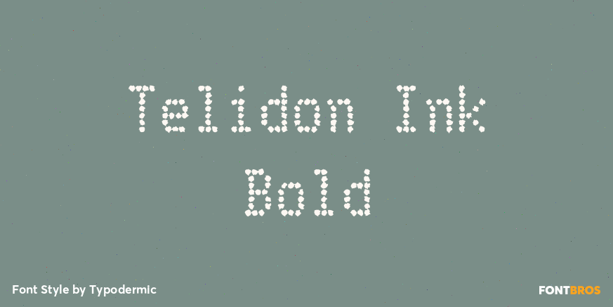 Telidon Ink Bold Poster