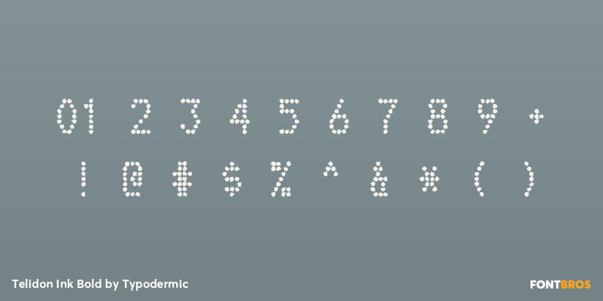 Telidon Ink Bold Font Poster #4
