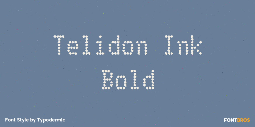 Telidon Ink Bold Font Poster #1