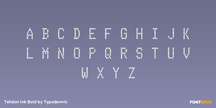 Telidon Ink Bold Font Poster #2