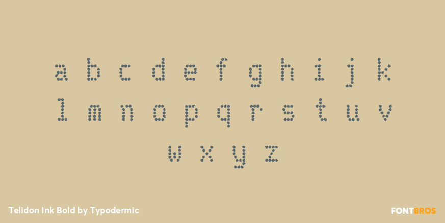 Telidon Ink Bold Font Poster #3