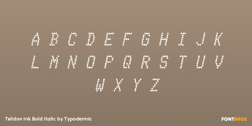 Telidon Ink Bold Italic Font Poster #2