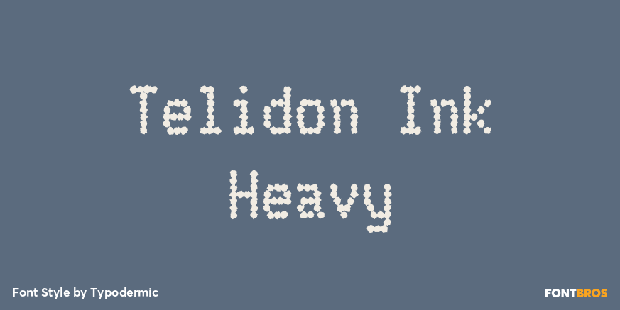 Telidon Ink Heavy Poster
