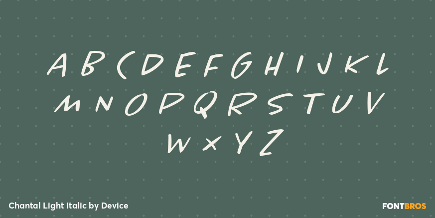 Chantal Light Italic Font Poster #2