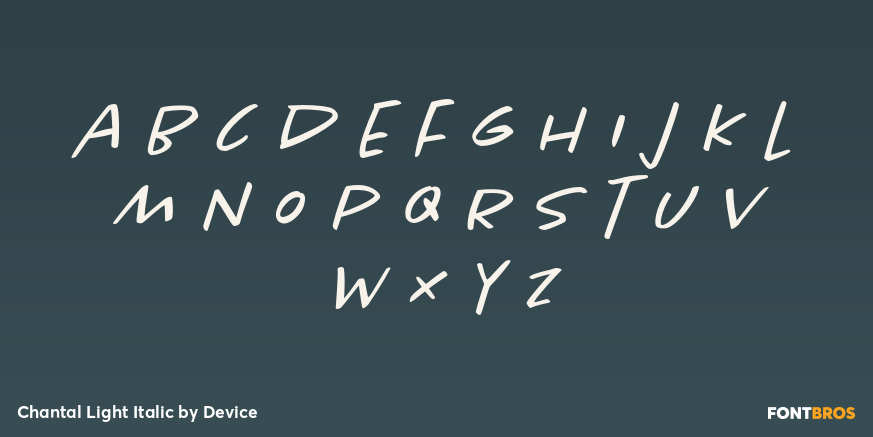 Chantal Light Italic Font Poster #3