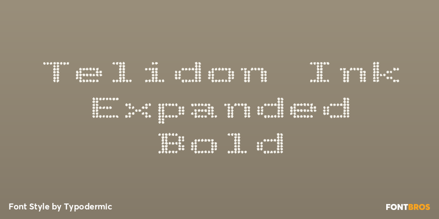 Telidon Ink Expanded Bold Poster