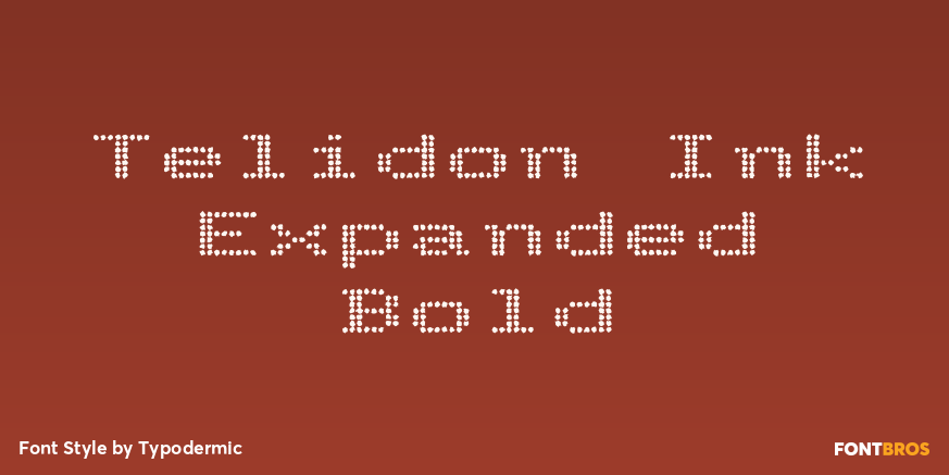 Telidon Ink Expanded Bold Poster