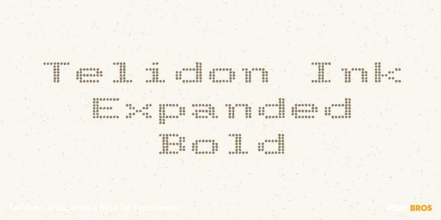 Telidon Ink Expanded Bold Poster