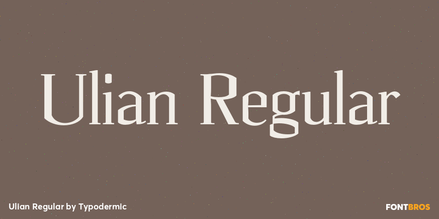Ulian Regular Font Poster #1