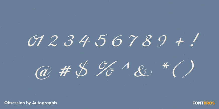 Obsession Font Poster #4