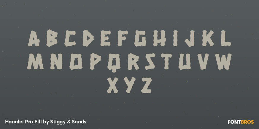 Hanalei Pro Fill Font Poster #3