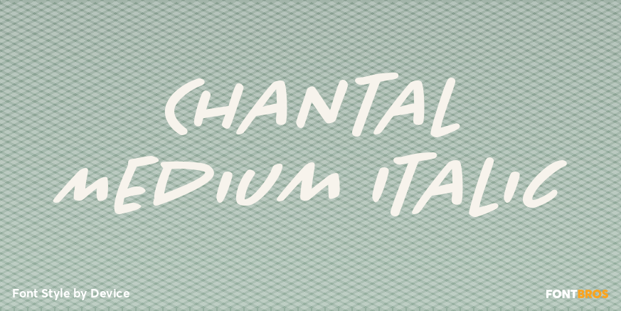 Chantal Medium Italic Poster