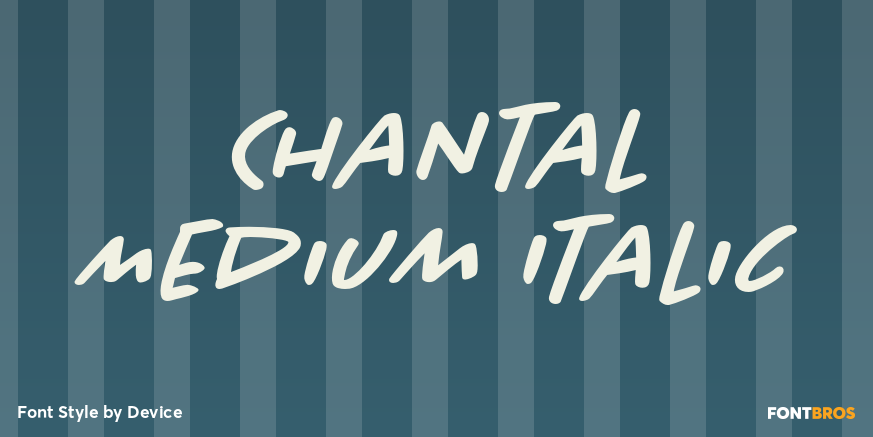 Chantal Medium Italic Poster