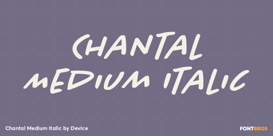 Chantal Medium Italic Poster
