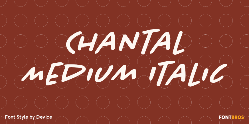 Chantal Medium Italic Poster