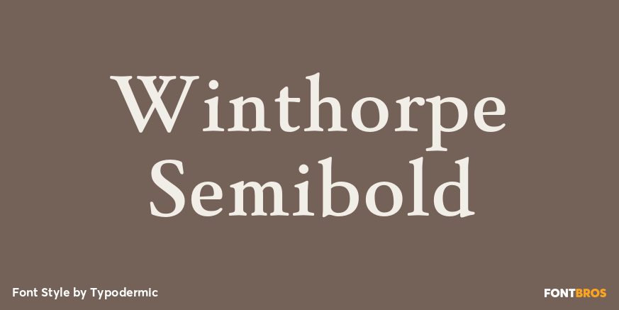 Winthorpe Semibold Font Poster #1