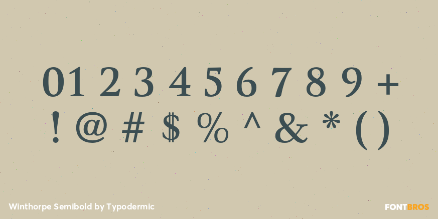 Winthorpe Semibold Font Poster #1