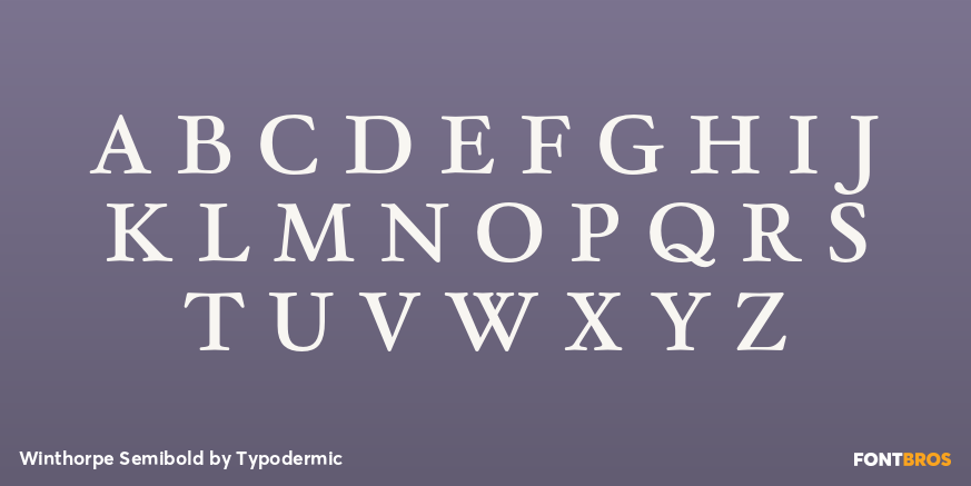 Winthorpe Semibold Font Poster #1