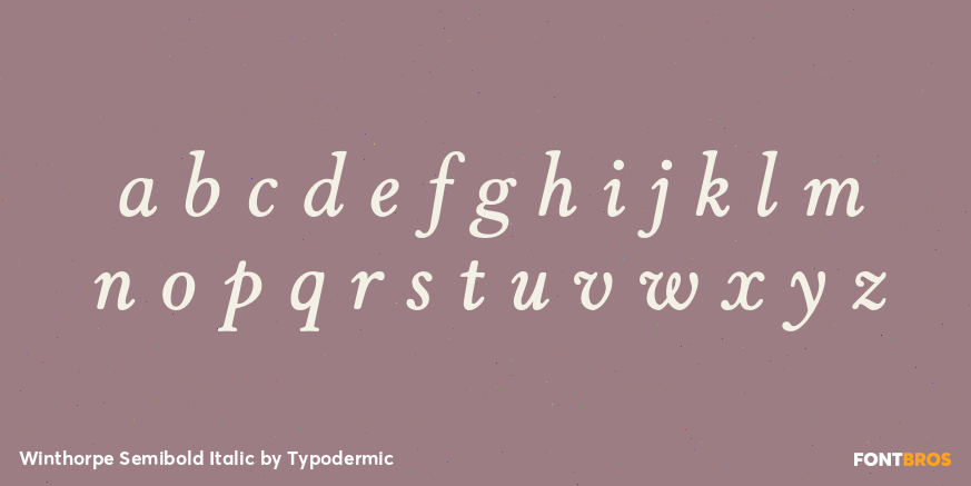Winthorpe Semibold Italic Font Poster #3