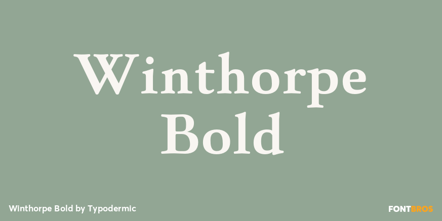 Winthorpe Bold Font Poster #1