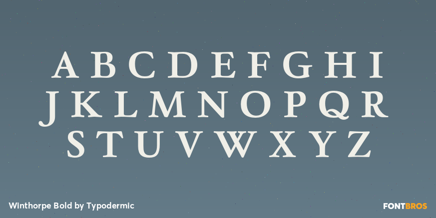 Winthorpe Bold Font Poster #2