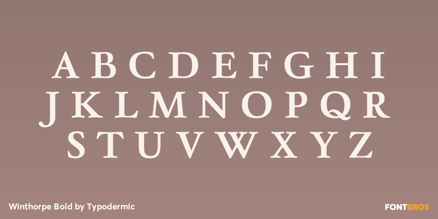 Winthorpe Bold Font Poster #1